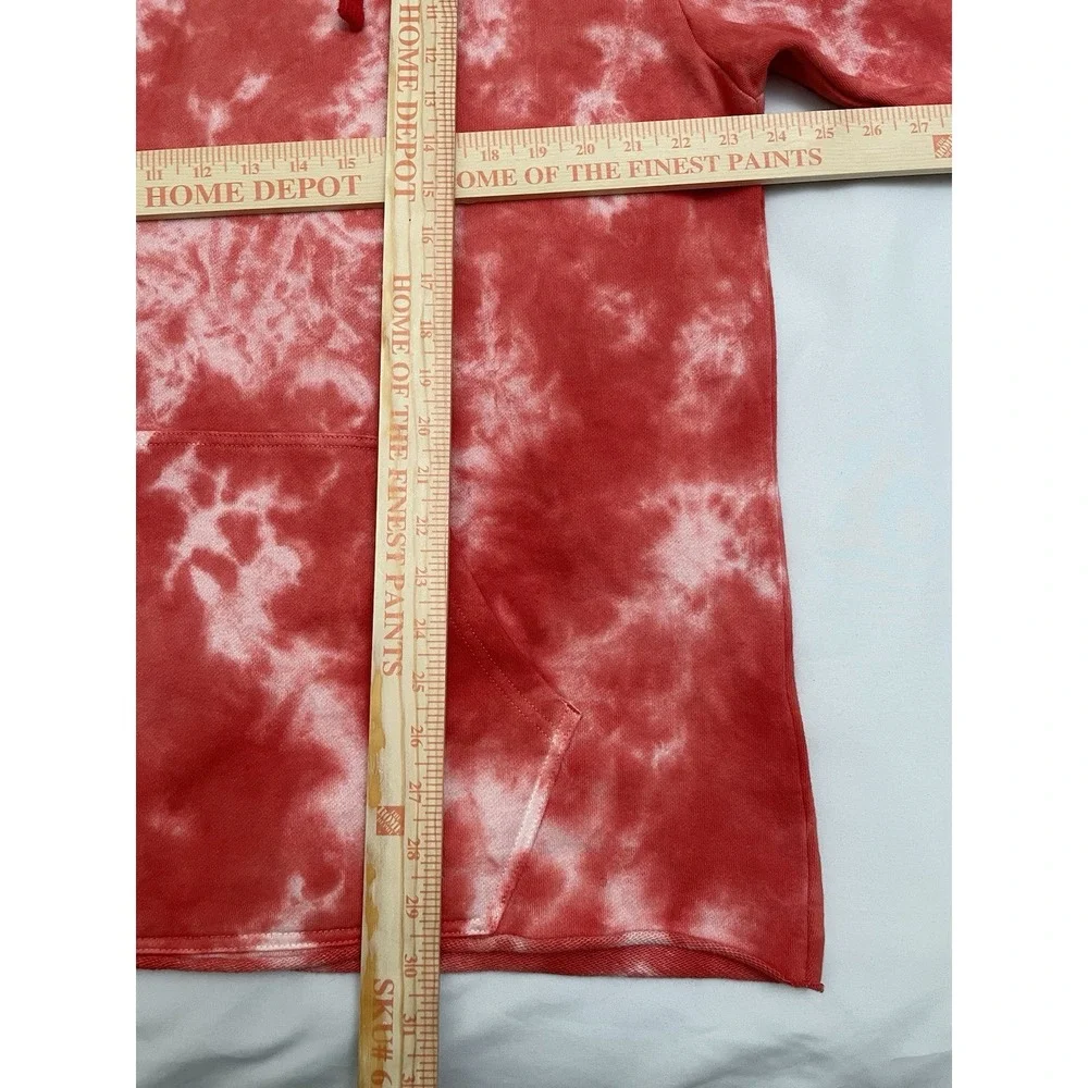 NEW True Religion Tie Dye Hoodie Men's Large Red / White Logo RETAIL $129